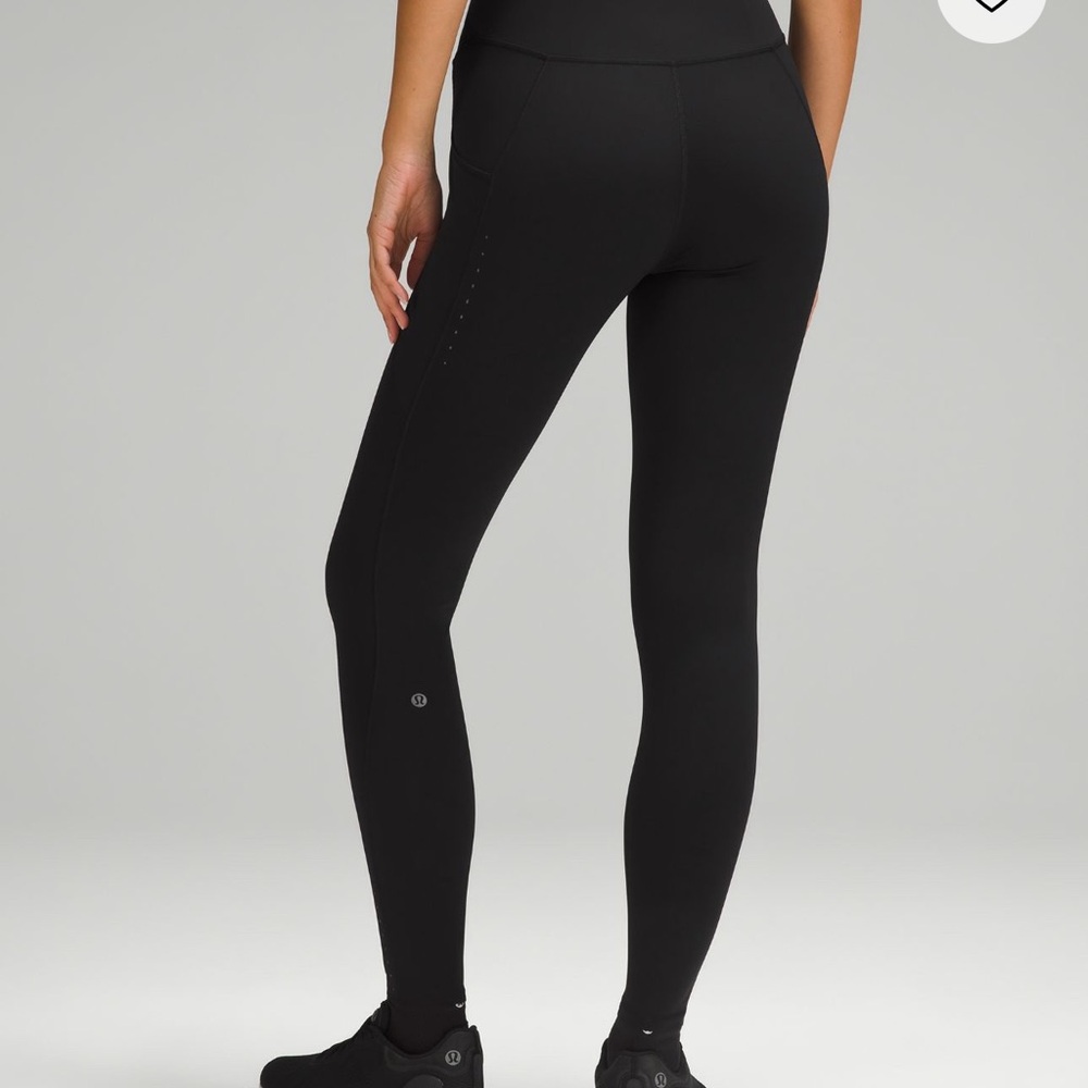 Lululemon black fast and free leggings